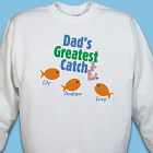 Personalized Greatest Catch Fishing Sweatshirt